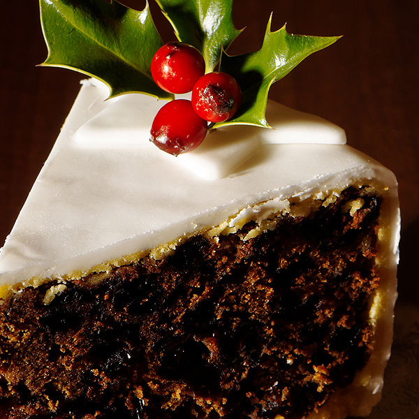 Cherry and almond Christmas cake recipe